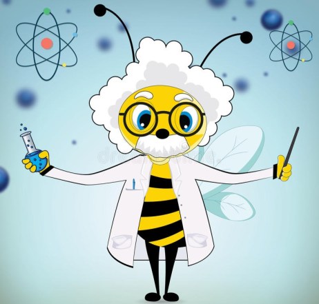 einstein-bee-vector-funny-cartoon-blue-b
